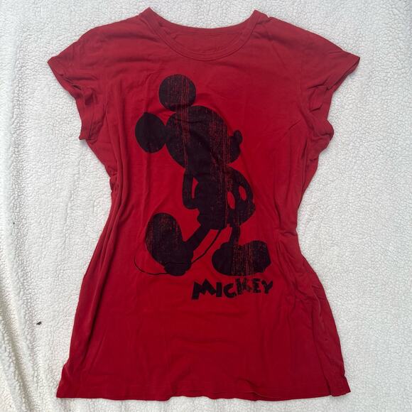Disney Mickey Mouse Graphic Silhouette T-Shirt Top Womens Size XXL - Picture 1 of 8